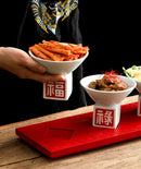 Axyaa Chinese Style Fu Lu Shouxi Ceramic Cold Dish Bowl Set