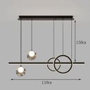 Axyaa Modern Pendant Chandelier LED Ceiling Light for Dining Room & Living Room
