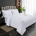 Axyaa Hotel Four-Piece White Quilt Set - 140g Twill Thickened Pure Linen