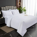Axyaa Hotel Four-Piece White Quilt Set - 140g Twill Thickened Pure Linen