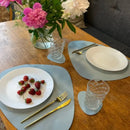 Axyaa Faux Leather Placemats & Coasters Set for Dining Table - Waterproof & Washable