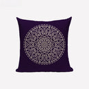 Axyaa Mandala Boho Retro Designer Linen Cushion Cover 45*45cm for Sofa