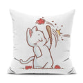 Axyaa Couple Car Decor Pillow Cover Set for Sofa 4 Sizes - Express Your Style!