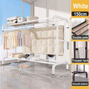 Axyaa Floor-to-Ceiling Clothes Rack: Indoor Drying Hanger & Coat Rack
