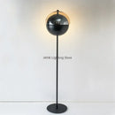 Axyaa Theia LED Floor Lamp, Glass Hemisphere Industrial Corner Lighting