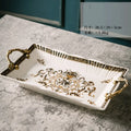 Axyaa Ceramic Retro Fruit Tray - Elegant Living Room Decor