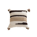Axyaa Geometric Embroidery Cotton Pillow Cover for Sofa Bed Decoration