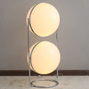 Axyaa Acrylic Ball Floor Lamp Chrome LED Standing Light