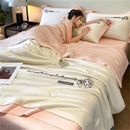 Axyaa Embroidered Silk Bedspread Quilt - Luxury Breathable Comforter
