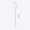 Axyaa Glass Dinnerware Spoon Set - Long Handle Kitchen Accessories