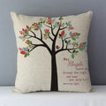 Axyaa Trees Printed Cozy Cushion for Living Room - Home Decor Pillowcase 45x45cm