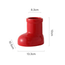 Axyaa Ceramic Boot Vase Pen Holder Tabletop Storage Home Decoration Accessory