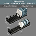 Axyaa Kitchen Dish Drying Rack: Adjustable Over-The-Sink Organizer Cabinet Holder
