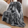 Axyaa Cozy Faux Fur Sherpa Throw Blanket for Couch Bed Warm Soft Plush Minky