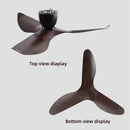 Axyaa 52" Industrial Ceiling Fan 3 Blades Vintage Style for Home or Office