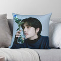 Axyaa Satin Hwang Hyunjin Pillow Cover - Decorative Bedroom Office Pillowcase Square Zipper Case