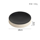 Axyaa Ceramic Cylindrical Plate Set Ideal for Pasta, Desserts, Snacks, Steaks, Sushi, and Molecular Cuisine