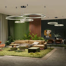 Axyaa Gold LED Acrylic Pendant Lamp for Modern Minimalist Home Decor