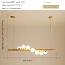 Axyaa Solid Wood Chandelier Horizional Pendant Light Kitchen Island Dining Room