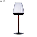 Axyaa High Feet Wine Goblet Set - Elegant Glass Drinkware for Bars & Restaurants