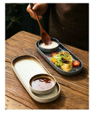Axyaa Snack Plate Set | Western Restaurant Dim Sum Fried Chicken French Fries Plate