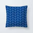 Axyaa Simple Modern Blue Pillowcase for Home Decor
