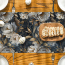 Axyaa 3D Effect Floral Table Runner for Farmhouse Dining Decor
