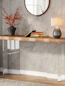 Axyaa 47" Acrylic Sofa Table: Modern Narrow Console for Entryway & Hallway
