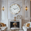 Axyaa Crushed Diamond Wall Clock with Crystal Diamond Edge, Roman Numerals