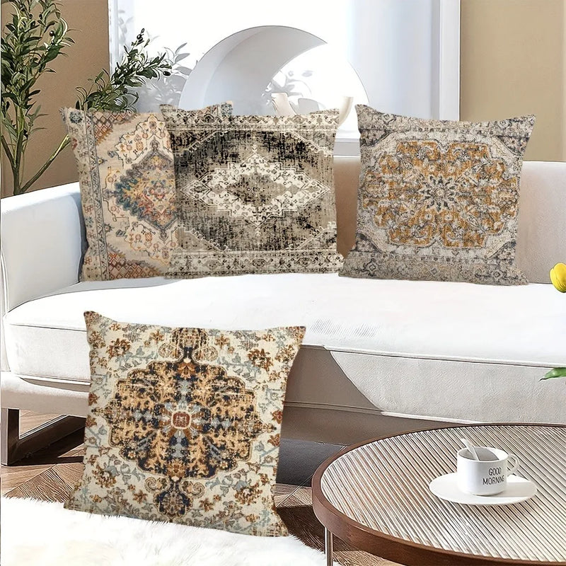 Axyaa Ethnic Style Pillowcase for Home Sofa and Bedroom Decor