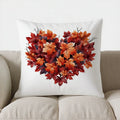 Axyaa Autumn Wreath Pumpkin Berries Pillow Cover