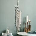 Bohemian Moon Dream Catcher With or Without Light, Macrame Dreamcatcher for Home Decor by Axyaa
