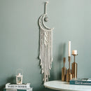 Bohemian Moon Dream Catcher With or Without Light, Macrame Dreamcatcher for Home Decor by Axyaa