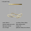 Axyaa Modern Ring LED Pendant Chandelier for Living Room, Dining Room, Bedroom, Kitchen