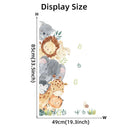 Axyaa Cartoon Animal Wall Stickers: Elephant, Giraffe, Tiger - Kids Room Decal