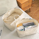 Axyaa Foldable Storage Basket Clothes Organizer - Large Capacity for Wardrobe, Toys, Laundry