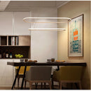 Axyaa Runway Oval LED Pendant for Living, Dining, Bedroom Lighting