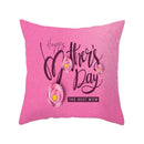 Axyaa Mother's Day Linen/Cotton Throw Pillow Cover - Home Decor Pillowcase