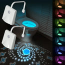 Axyaa Motion Sensor Toilet Night Light with Star Projection LED Light