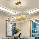 Large Crystal Axyaa LED Chandelier for Living Room & Bedroom Ceiling Lighting