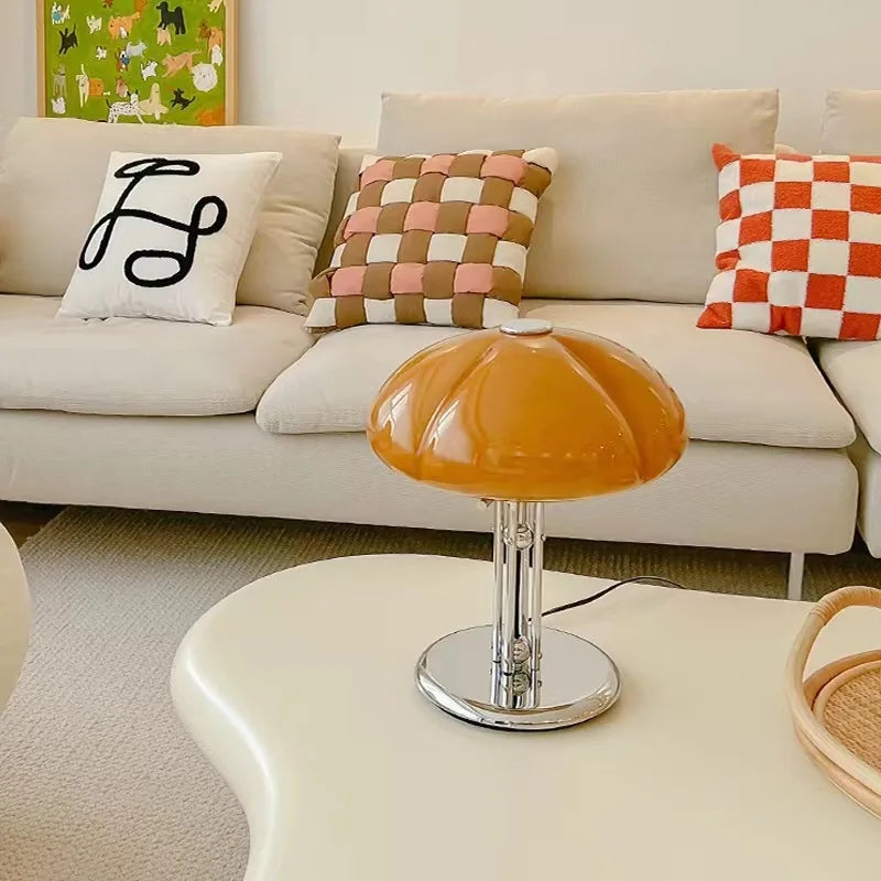 Axyaa Nordic Modern Pumpkin Table Lamp for Bedroom and Living Room
