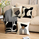Geometric Line Pillowcase: Modern Nordic Style Home Decor by Axyaa