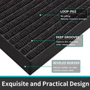 Axyaa Heavy Duty Indoor Outdoor Entrance Floor Mat - Non-slip Easy Clean Doormat