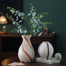 Axyaa Ceramic Vase Plant Pot Floral Vases Room Decor Aesthetic Ornaments
