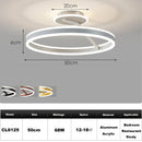 Axyaa LED Dimmable Ring Chandelier for Bedroom, Restaurant, Kitchen - Modern Ceiling Decor