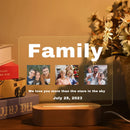 Axyaa Custom 3D Acrylic Photo Lamp LED Night Light for Loved Ones & Events.