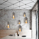 Axyaa Nordic Adjustable Height Iron Cement Chandeliers Pendant Lights for Home Office