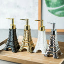 Axya Eiffel Tower Ceramic Lotion Soap Dispenser Hand Pump Bathroom Storage Set