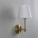 Axyaa Retro LED Black Gold Wall Lamp Luxury Bedroom Sconce Linen Indoor Lighting Fixtures