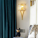 Axyaa Crystal Wall Lights: Modern Scandinavian Luxury for Bedroom, Living Room, and Hallway